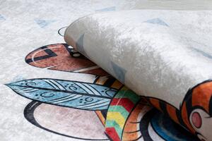 Dywany Łuszczów Dětský kusový koberec Bambino 1960 Tiger indian white ROZMĚR: 80x150