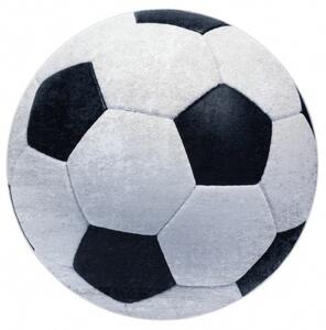 Dywany Łuszczów Dětský kusový koberec Bambino 2139 Football ROZMĚR: 80x80 (průměr) kruh