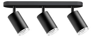 Koupelnové bodové svítidlo TURYN 3xGU10/10W/230V IP44 černá