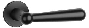 Dveřní kování MP Rosemary - R 5S (BS - Černá matná), klika-klika, Bez spodní rozety, MP BS (černá mat)