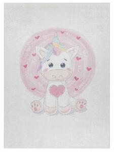 Dywany Łuszczów Dětský kusový koberec Bambino 1128 Unicorn cream ROZMĚR: 120x170