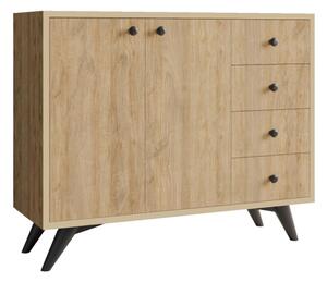 Komoda WAGA 82x100 cm hnědá