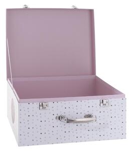 Atmosphera for Kids Dětské kartonové kufry růžové 3 ks 28x36x17 cm