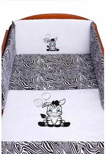 3-dílné ložní povlečení New Baby Zebra 100/135 bílo-černé