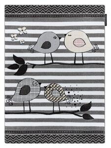 Dywany Łuszczów Dětský kusový koberec Petit Birds grey ROZMĚR: 140x190