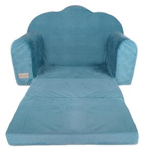 Albero Mio Molitanová sedací rozkládací sedačka VELVET modrá