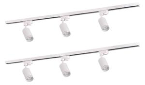 Bodové svítidlo do lištového systému PARIS 6xGU10/10W/230V +2x1 m lištový systém