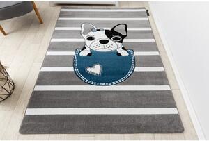 Dywany Łuszczów Dětský kusový koberec Petit Bulldog grey - 160x220 cm