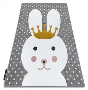 Dywany Łuszczów Dětský kusový koberec Petit Bunny grey - 140x190 cm