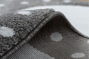 Dywany Łuszczów, Dětský kusový koberec Petit Bunny grey kulatýšedá | šedá Typ: kulatý 140 cm