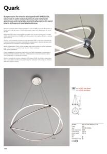 Redo 01-2251 - LED Stmívatelný lustr na lanku QUARK LED/43W/230V 3000K chrom