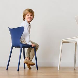 VONDOM Tmavě modrá plastová dětská jídelní židle LOVE MINI