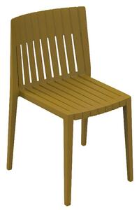 VONDOM Hořčicově žlutá plastová zahradní židle SPRITZ