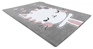 Dywany Łuszczów Dětský kusový koberec Petit Kitty cat grey - 140x190 cm