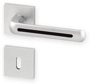 AC-T servis ACT dveřní klika LINIA RHR (matný nikl-černá) Provedení: WC (pro WC, koupelna)