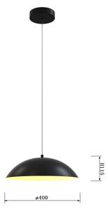 Wofi 6001-104 - LED Stmívatelný lustr na lanku ROSCOFF LED/19W/230V černá/zlatá