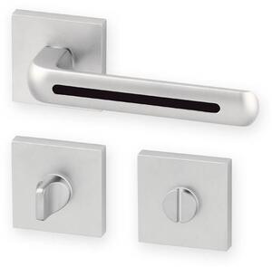 AC-T servis ACT dveřní klika LINIA RHR (matný nikl-černá) Provedení: WC (pro WC, koupelna)
