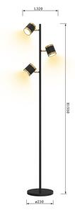 Wofi 3003-304S -LED Stmívatelná stojací lampa TOULOUSE 3xLED/7W/230V černá/zlatá