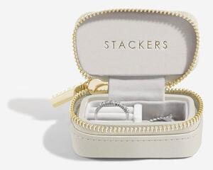 Stackers, Cestovní šperkovnice Oatmeal Petite Zipped Jewellery Box | krémová