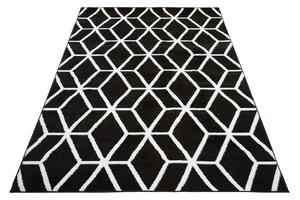 Makro Abra Moderní kusový koberec BALI C434A černý bílý Rozměr: 140x200 cm