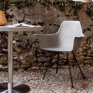Šedá betonová jídelní židle Lyon Béton Hauteville