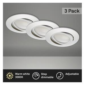 Briloner 8309-039 - SADA 3x LED Stmívatelné koupelnové svítidlo LED/5W/230V IP23