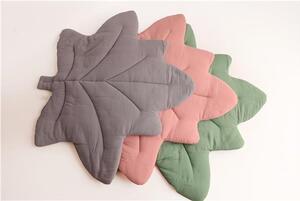 Mušelínová hrací deka New Baby Maple Leaf pink