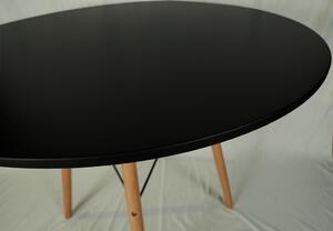 Černý jídelní stůl OSLO 70x70