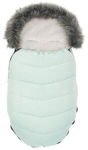 Dětský fusák New Baby s kožíškem dusty green