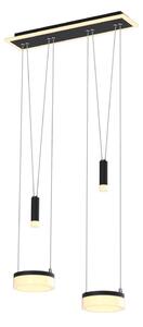 Wofi 6054-502 - LED Stmívatelný lustr na lanku JESSE LED/21W/230V černá