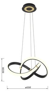 Wofi 6134-104 - LED Stmívatelný lustr na lanku INDIGO LED/44W/230V