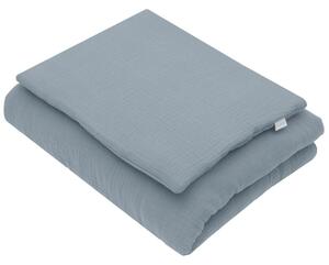 Mušelínový set s výplní New Baby 80x70 cm modrý