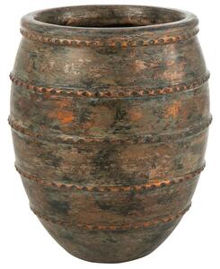DNYMARIANNE -25% Hnědá keramická váza J-line Gavis 70 cm