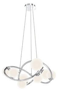Wofi 7014-807 - LED Lustr na lanku NANCY 8xG9/3,5W/230V lesklý chrom
