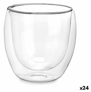 Vivalto Sklenice Transparentní Borosilikátové sklo 246 ml (24 kusů)