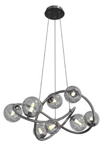 Wofi 7014-805 - LED Lustr na lanku NANCY 8xG9/3,5W/230V černá/chrom