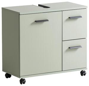SKŘÍŇKA POD UMYVADLO, pastelově zelená, pastelově zelená, 65,1/60/32 cm Stylife - Koupelnové série, Online Only