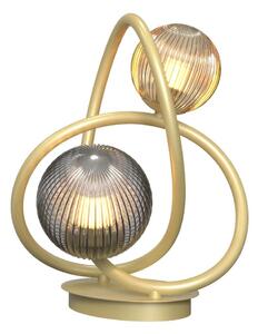 Wofi 8015-204 - LED Stolní lampa METZ 2xG9/3,5W/230V zlatá/šedá