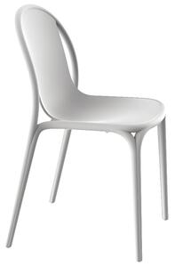 VONDOM Bílá plastová jídelní židle BROOKLYN