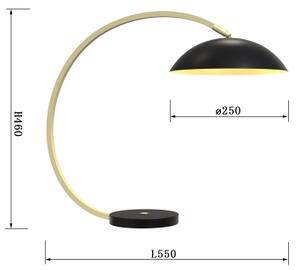 Wofi 8001-104- LED Dotyková stmívatelná lampa ROSCOFF LED/10,5W/230V černá/zlatá