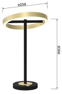 Wofi 8016-104 - LED Dotyková stmívatelná lampa BREST LED/10,5W/230V černá/zlatá