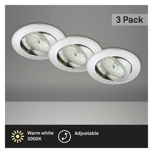 Briloner 8312-039 - SADA 3x LED Koupelnové podhledové svítidlo LED/5W/230V IP23