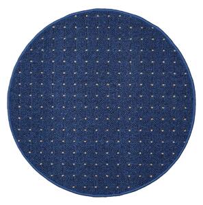 Condor Carpets, Kusový koberec Udinese modrý kruh, 67x67 (průměr) kruh, šedá, chodba / předsíň