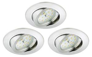 Briloner 8312-039 - SADA 3x LED Koupelnové podhledové svítidlo LED/5W/230V IP23