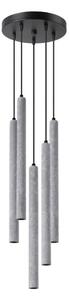 Sollux SL.1275 - Lustr na lanku PASTELO 5xG9/8W/230V beton