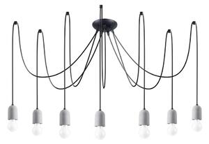 Sollux SL.1162 - Lustr na lanku NESO 7xE27/15W/230V pavouk beton