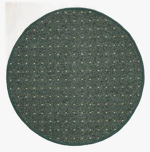 Condor Carpets, Kusový koberec Udinese zelený kruh, 100x100 (průměr) kruh, zelená, chodba / předsíň