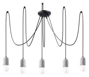Sollux SL.1161 - Lustr na lanku NESO 5xE27/15W/230V pavouk beton