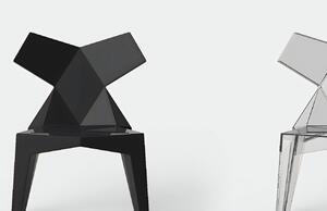 VONDOM Černá plastová jídelní židle KIMONO