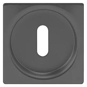 Mušle na posuvné dveře MP BB 3925 - HR (ČERNÁ MAT), NEREZ, Otvor na obyčejný klíč BB, MP BS (černá mat)